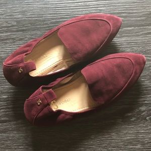 Yosi Samra Sklyer Loaf Garnet Suede 7 EUC